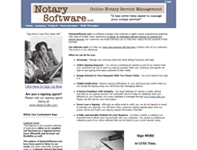 Tablet Screenshot of notarysoftware.com